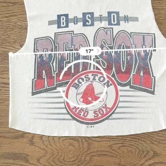 Vintage 1997 Boston Red Sox Cropped Muscle Tank ‘47 Brand Streetwear MLB Custom - Picture 6 of 7
